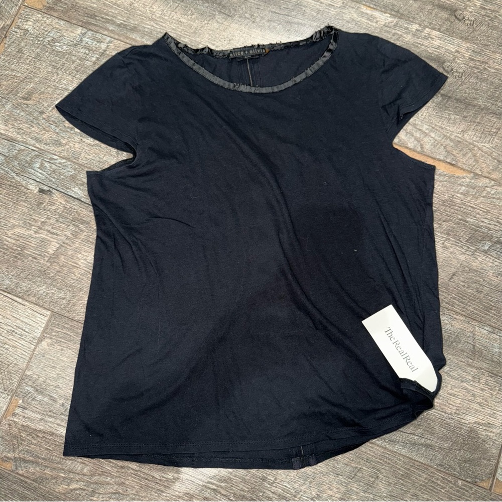Alice + Olivia Black Tee